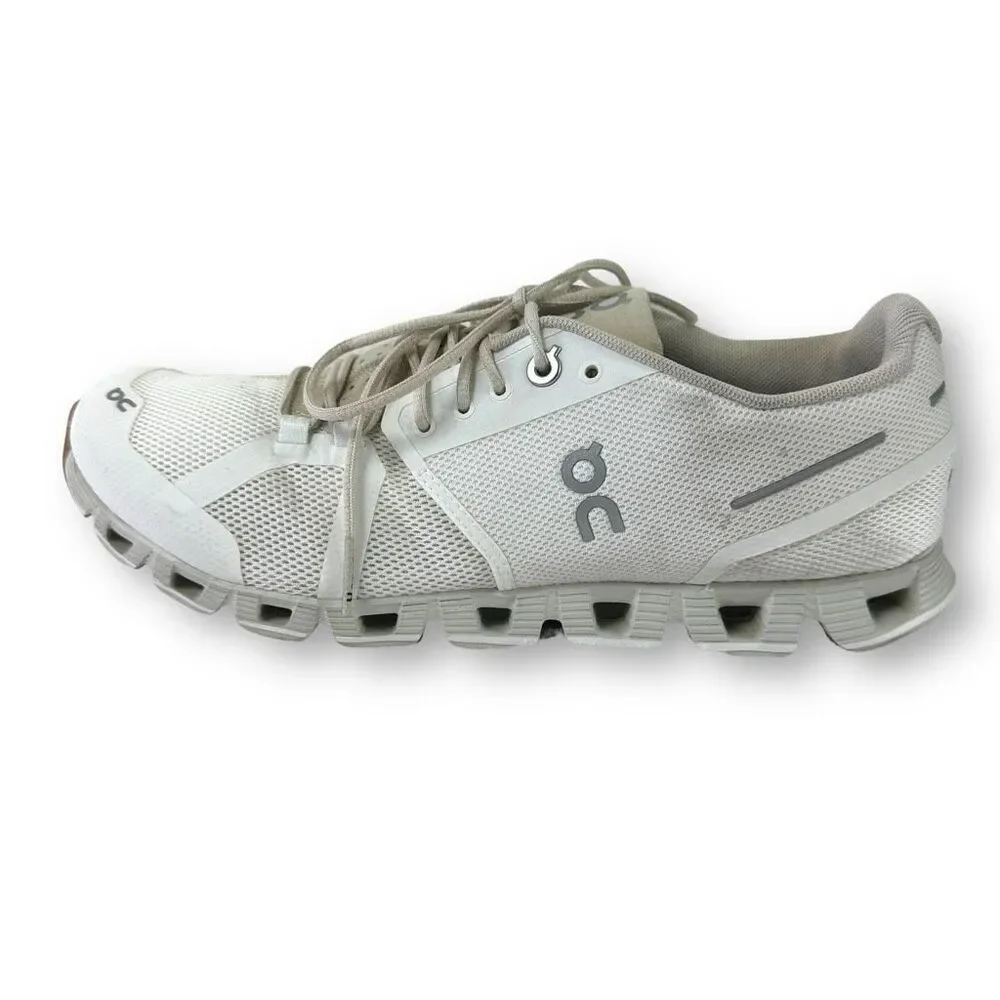 On Running Women's White Gray Athletic Shoes